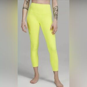 Lululemon Align High-Rise Pant 25"  Electric Lemon Size 0